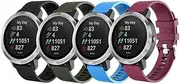 BANDKIT For Garmin Vivoactive 3 Band, 20mm Quick Release Band for Venu, Venu 2 Plus, Venu Sq, Venu Sq 2, Forerunner 245, Forerunner 645, Approach S40/S42