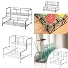 Syrup Bottle Stand Holder Spice Rack for Cabinet Kitchen Coffee Station