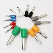 Xiaojiang Store 800Pcs/lot Electrical Wire Connector 20-10 KWG Copper Insulated Cord Pin End Crimp Terminals Set Mixed Color E0506-E6012 Eseries