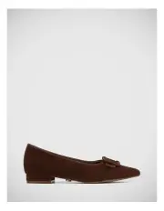 [Wittner] Madrid Suede Flat in Rich Brown