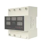 Five-Screen Auto-Switching Three-Phase Digital Voltage Protector 63A 220V Adjustable Over/Under Voltage Protection Devic