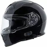 NEW Torc T14B Mako Bluetooth Dual Visor Motorcycle Helmet Gloss Black DOT MEDIUM