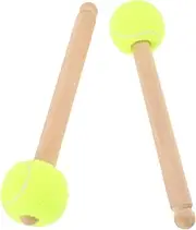 COSMEVIVI 2pcs Slip Bass Drum Mallet with Handle Durable Percussion Instrument Accessory for Beginners and Players for Music Band Performances