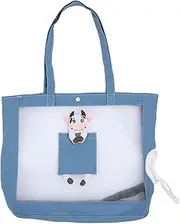 Cat Carrier Sling Hand Dog Sling Carrier for Carry Small Dogs and Cats Pet Out Bag Outcrop Pet Out Shoulder Bag for Cat Dog (Blue Cow Style)