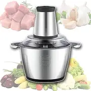 Fully Automatic Stainless Steel Meat, Electric Multi-Purpose Cooking Machine Grinder Multi-Function Mixing Food Mincer for Meat/Fish/Vegetable/Baby Food,3L