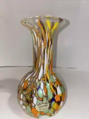 Murano Glass Vase Millefiori Italy