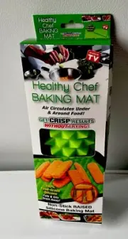 Healthy Chef Baking Mat - Pyramid Raised Silicone Baking Sheet-Green