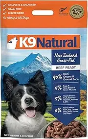 Grain Free Freeze Dried Dog Food - Beef, 8lb