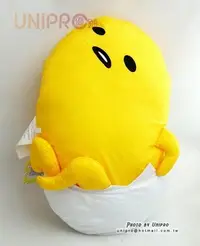 在飛比找Yahoo!奇摩拍賣優惠-【UNIPRO】三麗鷗 日貨 蛋黃哥 GUDETAMA 緞面