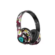 Graffiti Bluetooth 5.1 Headphones Over The Ear Foldable Wireless Game Headsets Hi-Fi Stereo Sound-Style 4
