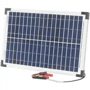 [TechBrands] 12V Monocrystalline Solar Panel with Clips/Lead - 20W