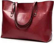 [TangDao] Women Leather Tote Bag Mens Top Handle Satchel Handbags PU Faux Leather Tassel Shoulder Purse Plain