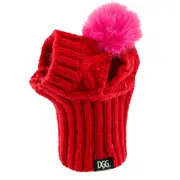DGG Beanie Dog Hat Melon/Raspberry - Medium/Large