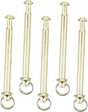 TOPPERFUN Sets DIY Hand Fan Repair Kit Bamboo Paper Fan Shaft Shaft Rivet Nut Metal Fasteners for Easy Install Long Lasting Use