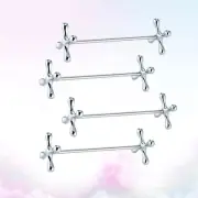 4 Pcs Utensil Rack Gold Cutlery Reusable Chopstick Rest Support