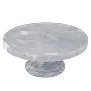 Davis & Waddell Nuvolo Marble Footed Cake Multifanction Stand 25x25cm Round Grey