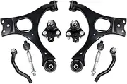 8pcs Front Lower Control Arm Ball Joint Suspension Tie Rod Ends Kits Compatible For Honda Civic 2006 2007 2008 2009 2010 2011