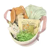 Baby Easter Basket Jiggler Plush, Bunny Pjs, Tale Of Peter Rabbit & Square Toy