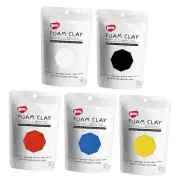 Primary Colors Foam Modeling Clay - Squishy, Air Dry, Soft - for