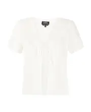 A.P.C. Tie-Front Knitted Cardigan XL,M White