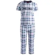 Family PJs Kids Mini Mix It Pajama Set Simple Plaid Blue NWT Size XL 14-16