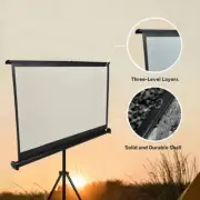 Foldable Tabletop Screen Projector Stand Camping Backyard Travel Outdoor 40inch