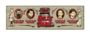 Ned Kelly Gang Rubber Backed Bar Runner 70cm x 22cm Man Cave Pool Room