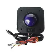 43mm Round Purple PS/2 PCB Connector Trackball Mouse With Screws Arcade Game A