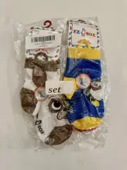 EZ SOX "The I Can Do It Sock" 4-Pack Ages 3-5 Years Shoe Size 7-12 Dog , Penguin