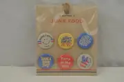 Junk Food Clothing Buttons Pins Free Spirit 76 Party in the USA 1 inch NEW kL