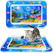 New Thickened Cat Water Mat - Anti-Scratch Interactive Sensor Play Pad for Cats - Cool Comfort Toy