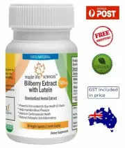 Bilberry (Anthocyanins) and Marigold (Lutein, Zeaxanthin) Extract - 500mg