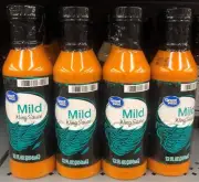 4 BOTTLES Great Value Mild Wing Sauce 12 oz Chicken Dip BBQ Pepper