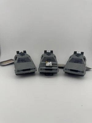 Back To The Future Delorean Time Machine 1/32 scale Jada 3-pack HTF Rare