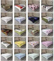 Ambesonne Elephant Print Flat Sheet Top Sheet Decorative Bedding 6 Sizes
