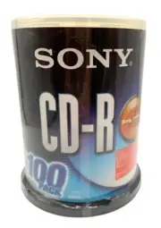 Sony CD-R Media Disc 700MB 1X-48X 100 Pack SEALED Sony Optical 100CDQ80S1