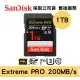 新款 SanDisk ExtremePRO 1TB SDXC U3 V30 高速記憶卡(SD-SDXXD-1TB)