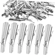 CANIGHT 50Pcs Christmas Alligator Clips for Craft Photo Holders Memo Clips for Tree Decor Wreaths and Holiday DIY Projects Compact Lightweight Design