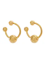 Jean Paul Gaultier The Piercing Hoop Earrings - Gold ONE SIZE