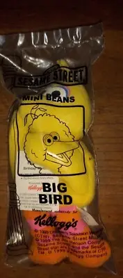 Vintage Sesame Street Big Bird Kellogg’s Cereal Mini Toy 1999 NEW 5 Inches Tall