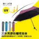 【SE Lite】抗UV三折黑膠防曬晴雨傘_ 羅蘭