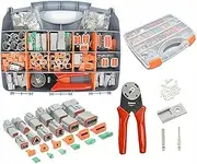 1600-Piece Deutsch DT Connector Kit with Genuine Crimp Tool for Automotive & Marine