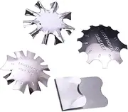 Portable Nail Art Stencils 4pcs Metal Nail Plates for Women's Nail Art Craft