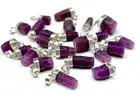 5 Pieces Natural Red Ruby Crystal With 925 Silver Cap @ Crystals
