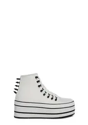 [Y.R.U.] Elevation Spike Platform Sneakers - White