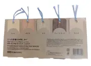 Japanese Wooden Bookmarks Set-5 Types (Hinoki, Sakura, Oak, Walnut, Maple) Daiso