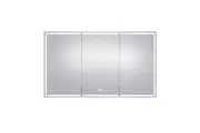 Modern LED Mirror Bathroom Cabinet with Dimmable Lighting, Defogging, and Aluminium Frame - Large 1500x720mm Mirror Cabinet for Shaving, Medicine and Storage