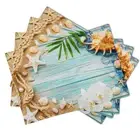 Beach Placemats Set of 4 for Dining Table Nautical Coastal Starfish Place Mat...