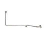 Dolphy 90o Flush Mount Wrap Stainless Steel Grab Rail 1100 x 1025 x 600 mm RH - Silver