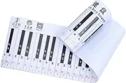 ifundom Piano Keyboard Teaching Paper Piano Keyboard Chart Portable Piano Piano Fingers Trainer